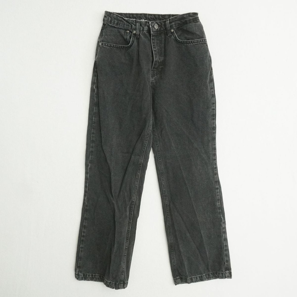 Ragged Jeans Womens Size 26 Black Wash High Rise Straight Relaxed Leg Denim